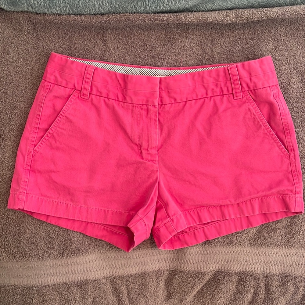 J. Crew Pink Broken-In Chino Shorts Size 4